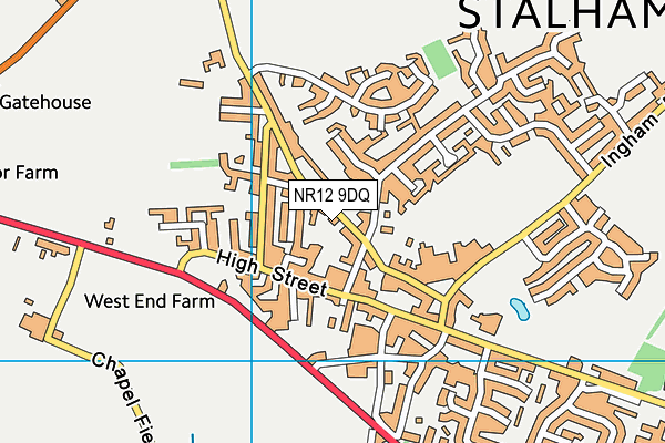 NR12 9DQ map - OS VectorMap District (Ordnance Survey)