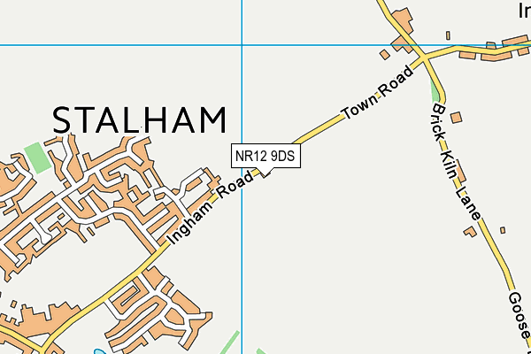NR12 9DS map - OS VectorMap District (Ordnance Survey)