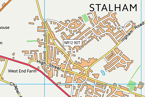 NR12 9DT map - OS VectorMap District (Ordnance Survey)