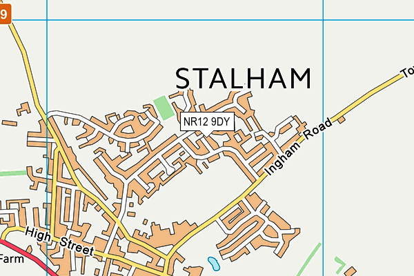 NR12 9DY map - OS VectorMap District (Ordnance Survey)