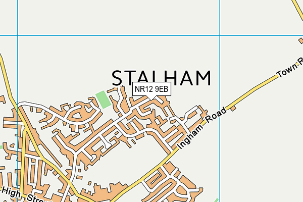 NR12 9EB map - OS VectorMap District (Ordnance Survey)