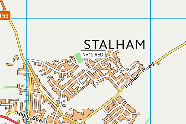 NR12 9ED map - OS VectorMap District (Ordnance Survey)