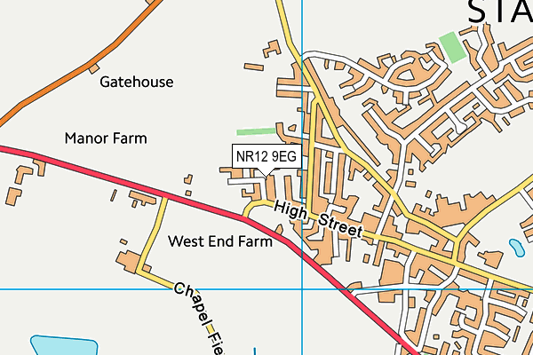 NR12 9EG map - OS VectorMap District (Ordnance Survey)