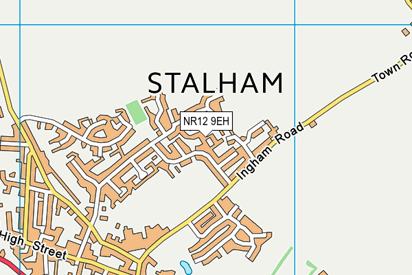 NR12 9EH map - OS VectorMap District (Ordnance Survey)