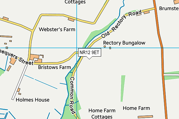 NR12 9ET map - OS VectorMap District (Ordnance Survey)