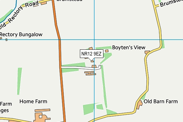 NR12 9EZ map - OS VectorMap District (Ordnance Survey)