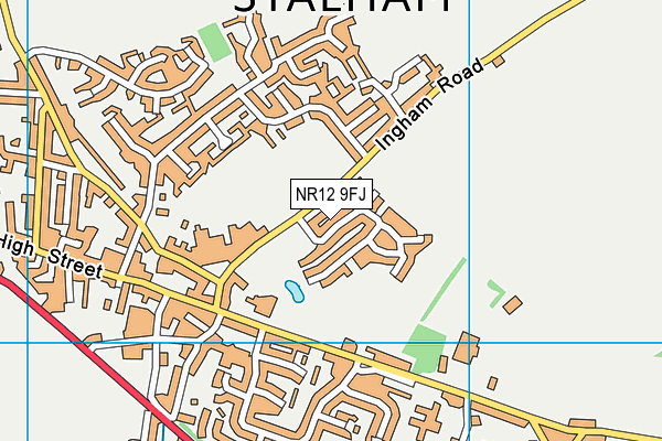 NR12 9FJ map - OS VectorMap District (Ordnance Survey)
