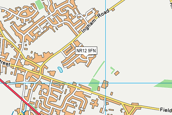 NR12 9FN map - OS VectorMap District (Ordnance Survey)