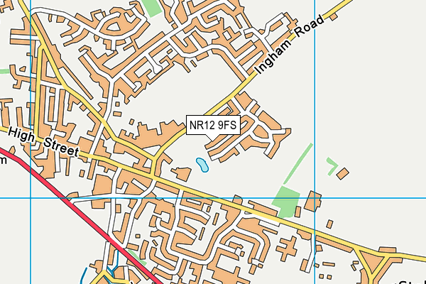 NR12 9FS map - OS VectorMap District (Ordnance Survey)