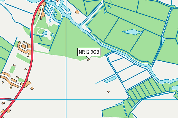 NR12 9GB map - OS VectorMap District (Ordnance Survey)