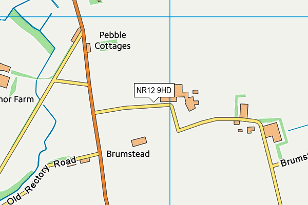 NR12 9HD map - OS VectorMap District (Ordnance Survey)