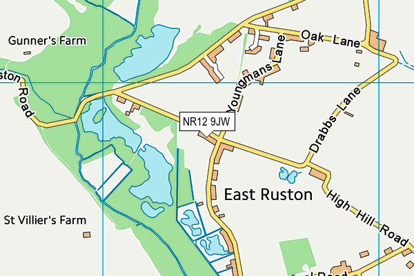 NR12 9JW map - OS VectorMap District (Ordnance Survey)