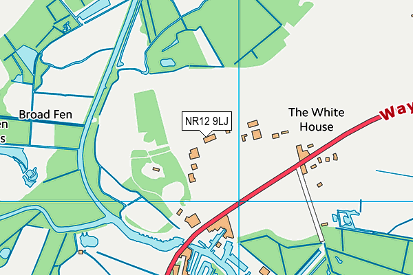 NR12 9LJ map - OS VectorMap District (Ordnance Survey)