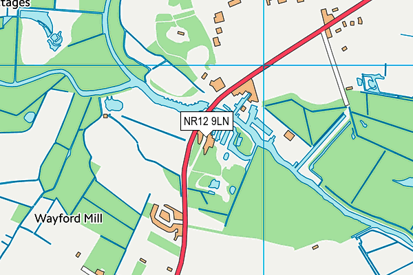 NR12 9LN map - OS VectorMap District (Ordnance Survey)