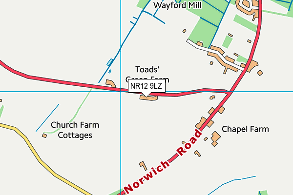 NR12 9LZ map - OS VectorMap District (Ordnance Survey)