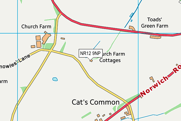 NR12 9NP map - OS VectorMap District (Ordnance Survey)