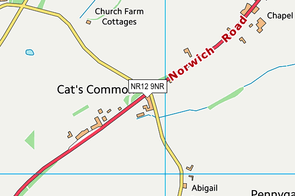 NR12 9NR map - OS VectorMap District (Ordnance Survey)
