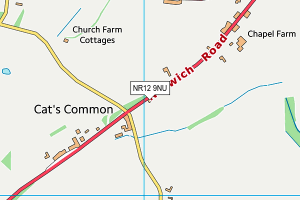 NR12 9NU map - OS VectorMap District (Ordnance Survey)