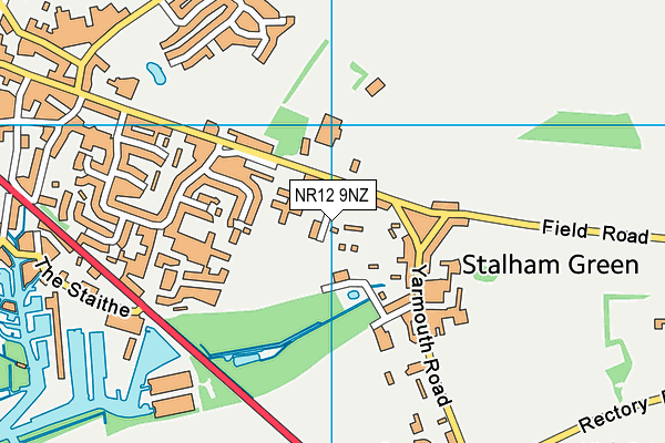 NR12 9NZ map - OS VectorMap District (Ordnance Survey)