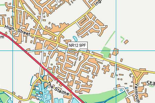NR12 9PF map - OS VectorMap District (Ordnance Survey)