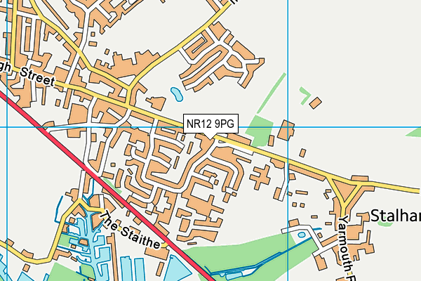 NR12 9PG map - OS VectorMap District (Ordnance Survey)