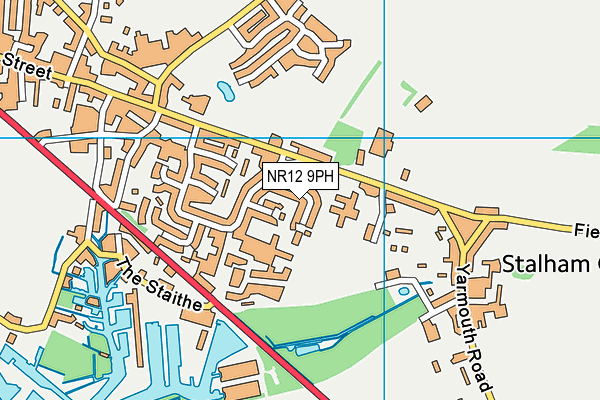 NR12 9PH map - OS VectorMap District (Ordnance Survey)