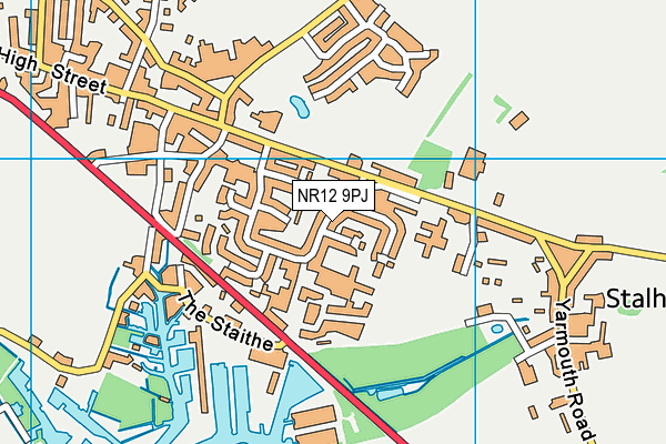 NR12 9PJ map - OS VectorMap District (Ordnance Survey)