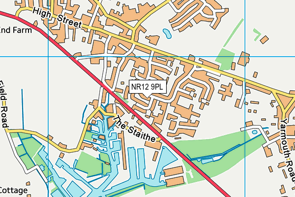 NR12 9PL map - OS VectorMap District (Ordnance Survey)