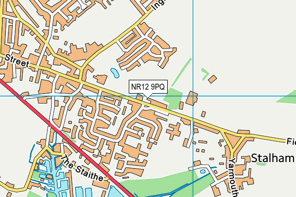 NR12 9PQ map - OS VectorMap District (Ordnance Survey)