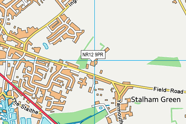 NR12 9PR map - OS VectorMap District (Ordnance Survey)