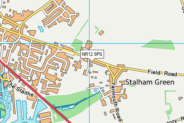 Stalham Academy map (NR12 9PS) - OS VectorMap District (Ordnance Survey)