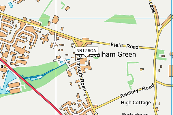 NR12 9QA map - OS VectorMap District (Ordnance Survey)