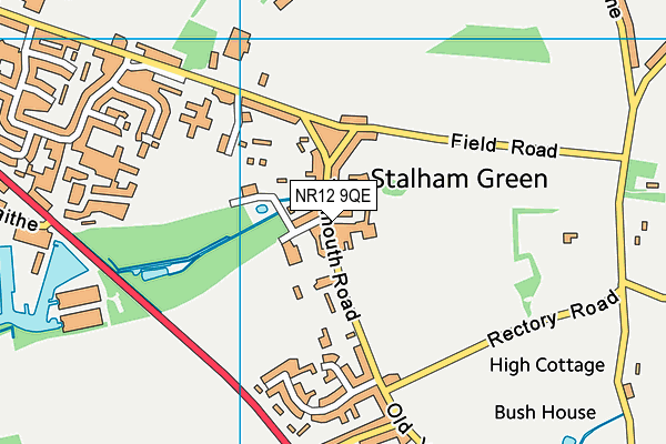 NR12 9QE map - OS VectorMap District (Ordnance Survey)