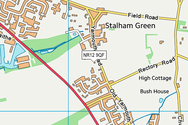 NR12 9QF map - OS VectorMap District (Ordnance Survey)