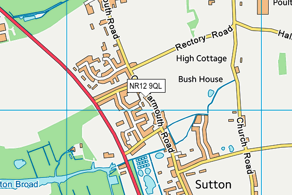 NR12 9QL map - OS VectorMap District (Ordnance Survey)