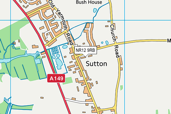 NR12 9RB map - OS VectorMap District (Ordnance Survey)