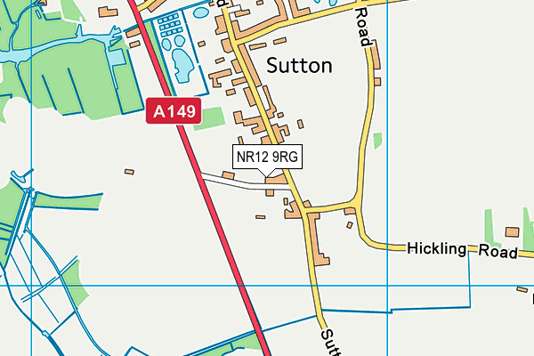 NR12 9RG map - OS VectorMap District (Ordnance Survey)