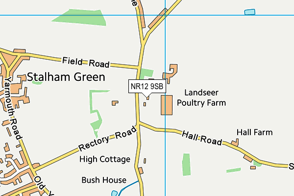 NR12 9SB map - OS VectorMap District (Ordnance Survey)