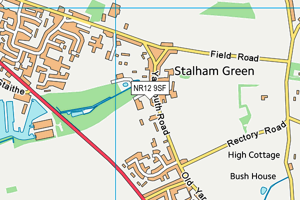 NR12 9SF map - OS VectorMap District (Ordnance Survey)