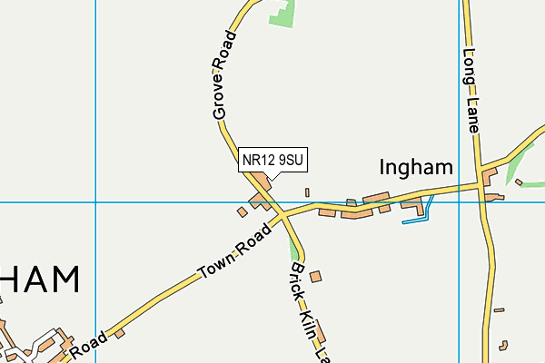 NR12 9SU map - OS VectorMap District (Ordnance Survey)