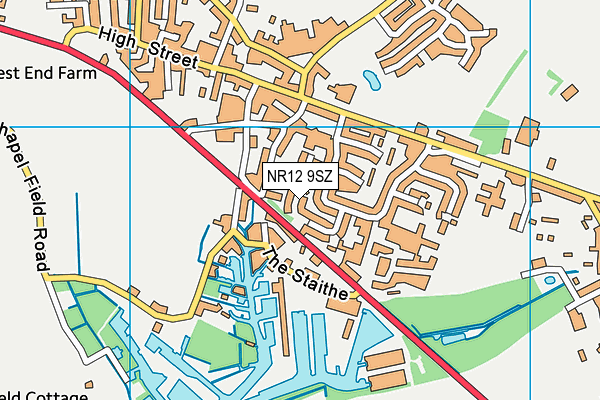 NR12 9SZ map - OS VectorMap District (Ordnance Survey)