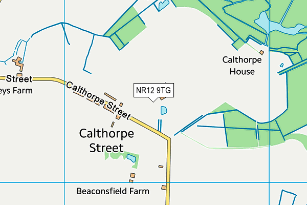 NR12 9TG map - OS VectorMap District (Ordnance Survey)