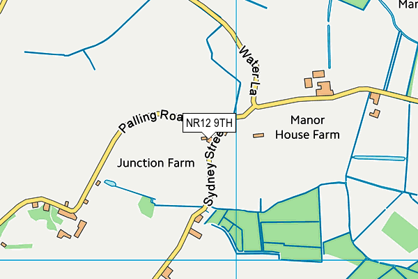 NR12 9TH map - OS VectorMap District (Ordnance Survey)