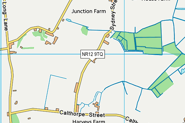 NR12 9TQ map - OS VectorMap District (Ordnance Survey)