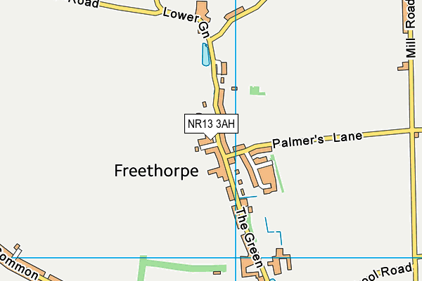 NR13 3AH map - OS VectorMap District (Ordnance Survey)