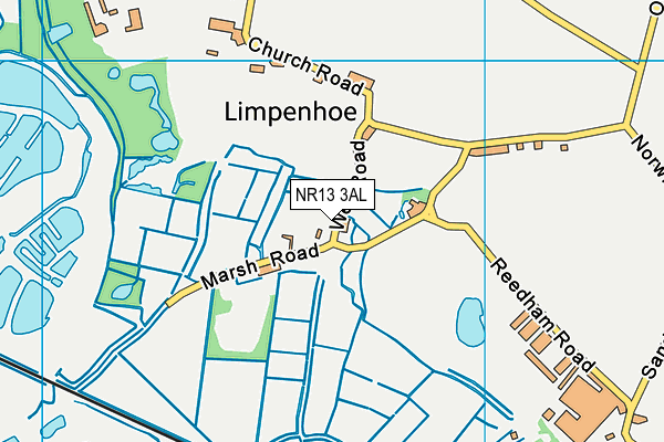 NR13 3AL map - OS VectorMap District (Ordnance Survey)