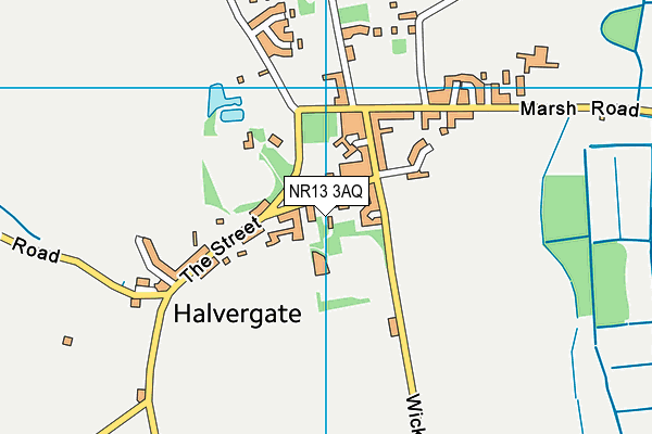 NR13 3AQ map - OS VectorMap District (Ordnance Survey)