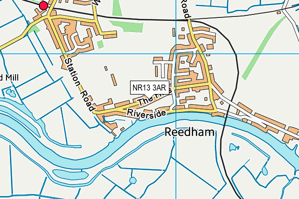 NR13 3AR map - OS VectorMap District (Ordnance Survey)