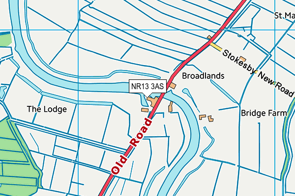 NR13 3AS map - OS VectorMap District (Ordnance Survey)