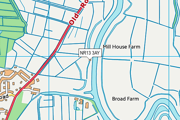 NR13 3AY map - OS VectorMap District (Ordnance Survey)